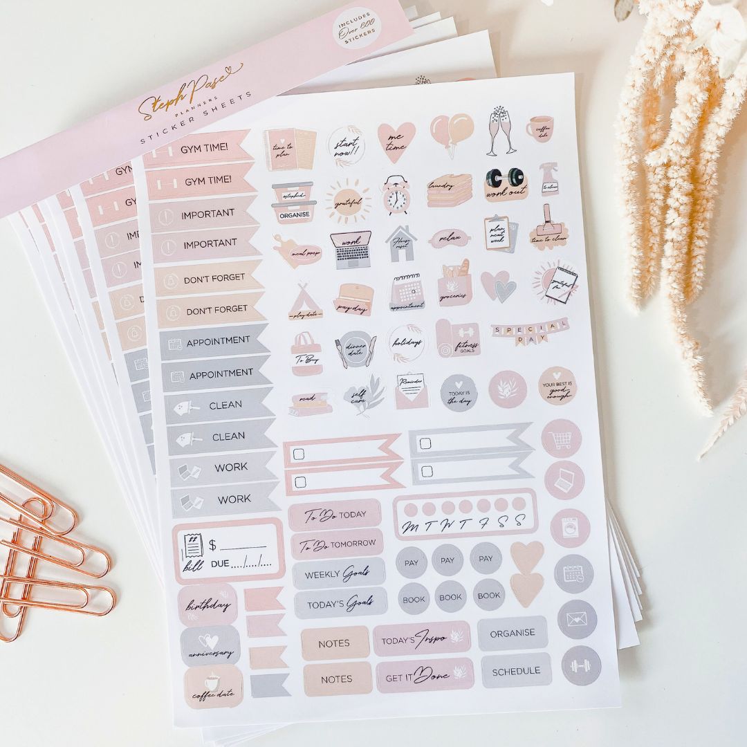 Sticker Packs – Steph Pase Planners