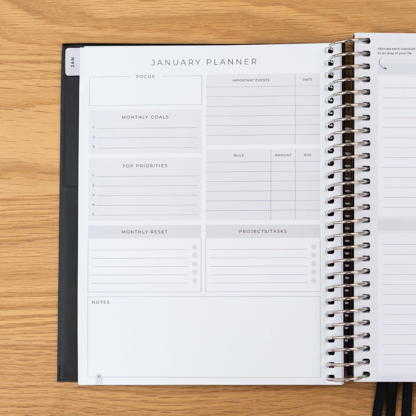 2025 Classic Planner - Black