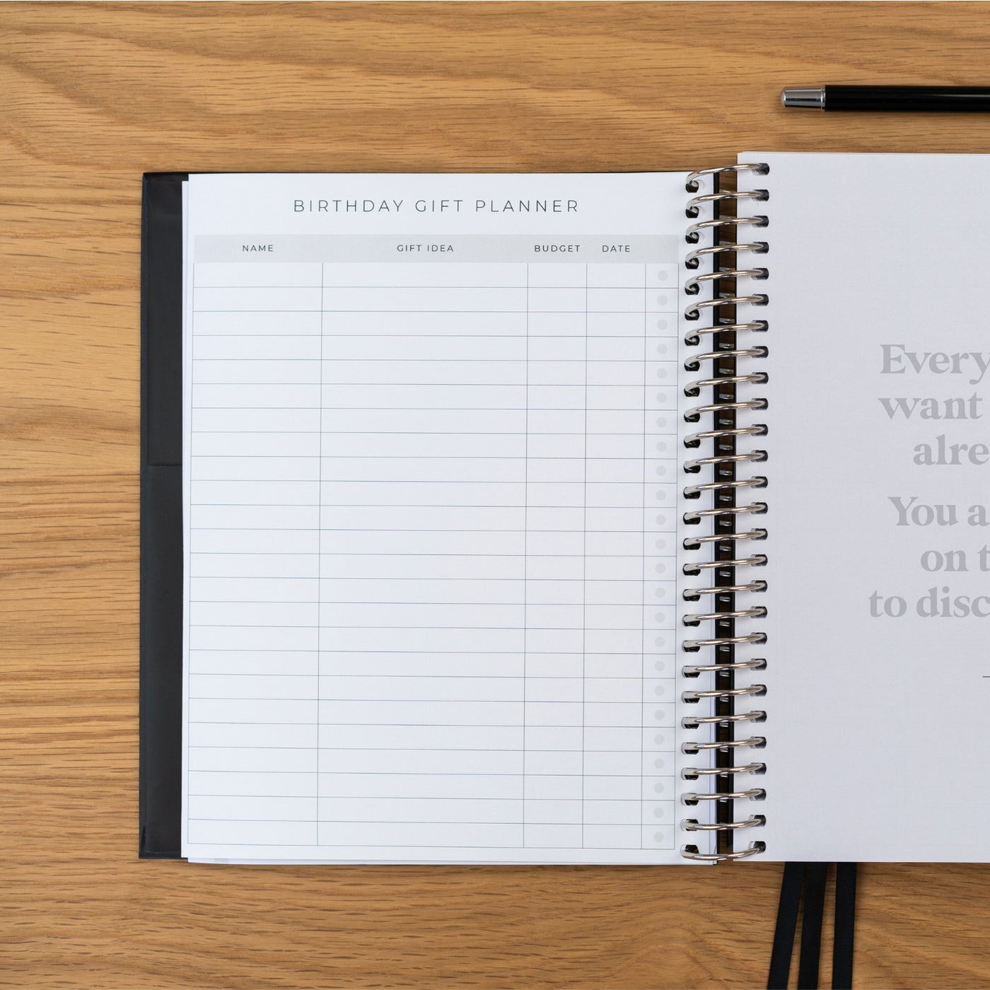 2025 Classic Planner - Black