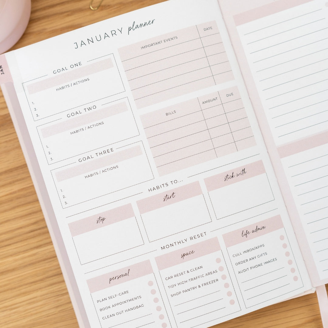 2025 Essential Planner - Blush