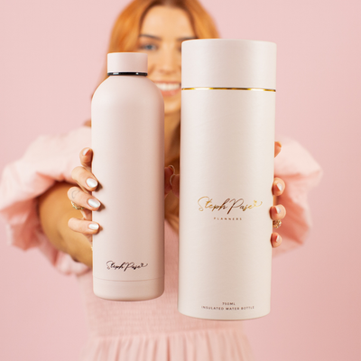 Insulated Water Drink Bottle 750ml Blush