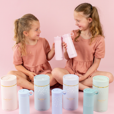 Insulated Kids Water Drink Bottle 500ml Blush