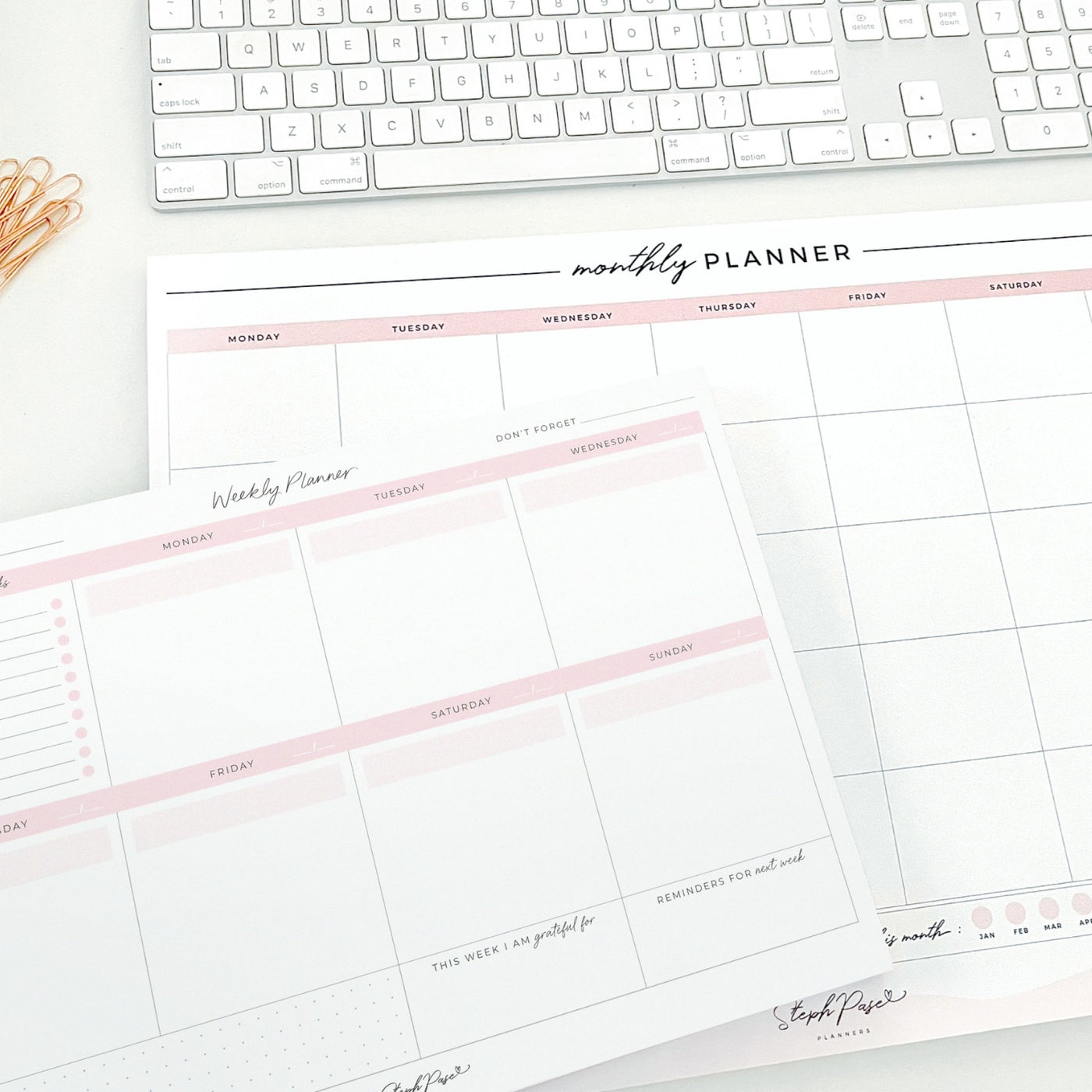 Weekly Desktop Planner Notepad