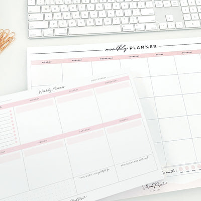 Weekly Desktop Planner Notepad